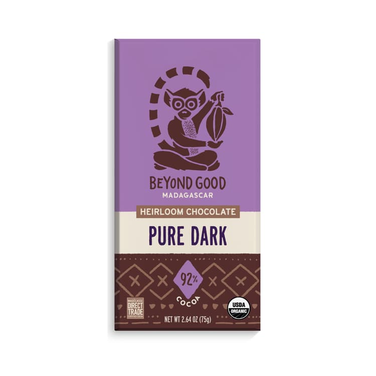 92% Cocoa Pure Dark Chocolate Bar