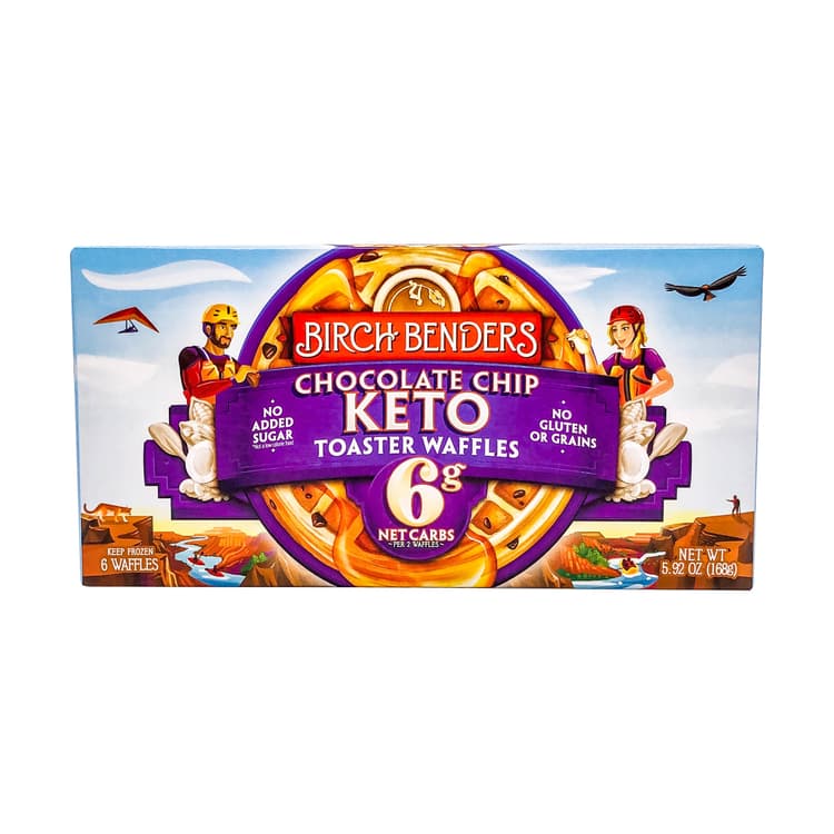 Keto Chocolate Chip Toaster Waffles