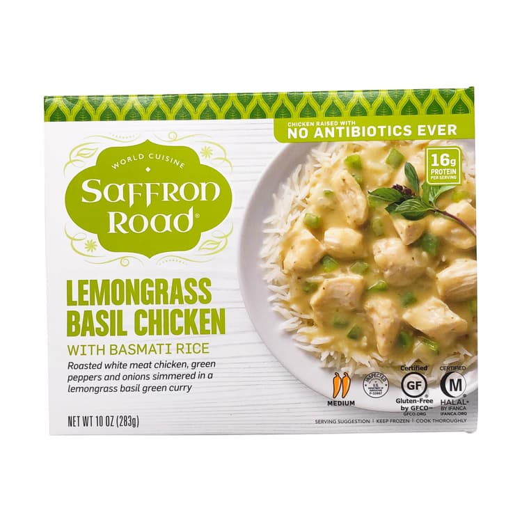 Saffron Road Lemongrass Basil Chicken With Jasmine Rice