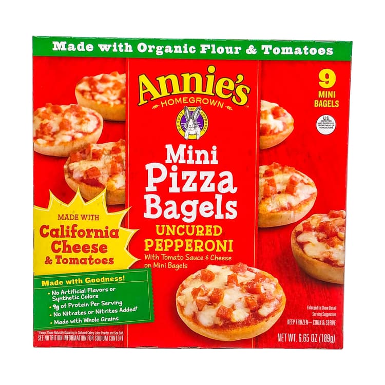 Mini Uncured Pepperoni Pizza Bagels