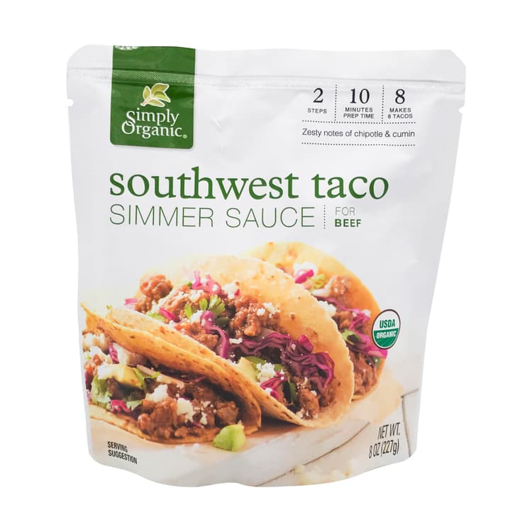 Organic Southwest Taco Simmer Sauce