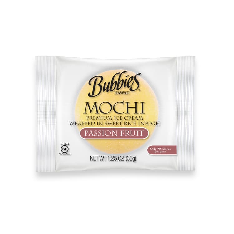 Bubbies Homemade Ice Cream & Desserts Passion Fruit Mochi Ice Cream