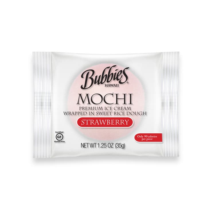 Bubbies Mochi Premium Ice Cream Strawberry