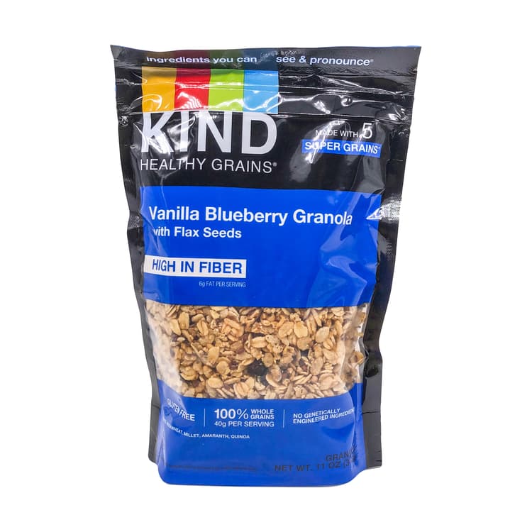 Vanilla Blueberry Clusters With Flax Seeds