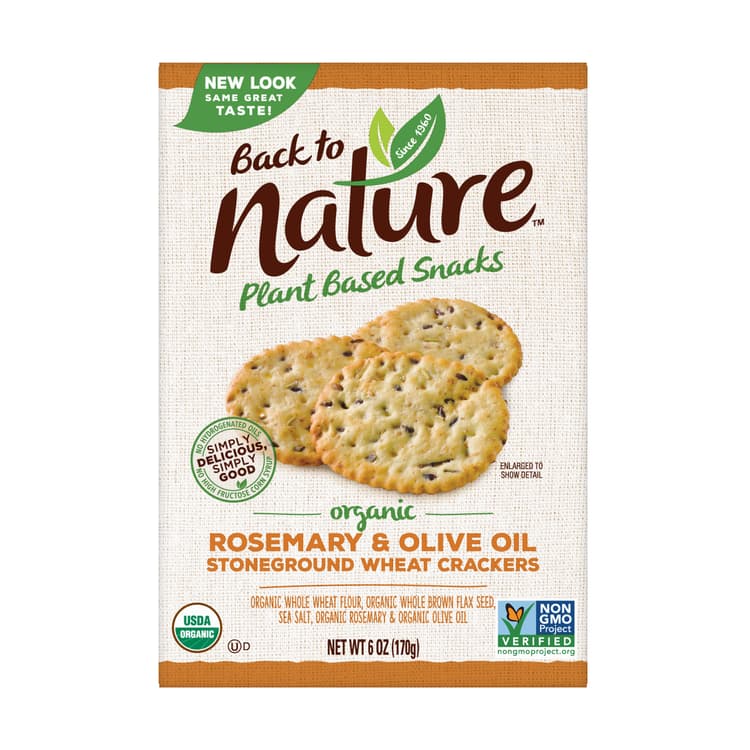 Organic Rosemary & Olive Oil Crackers