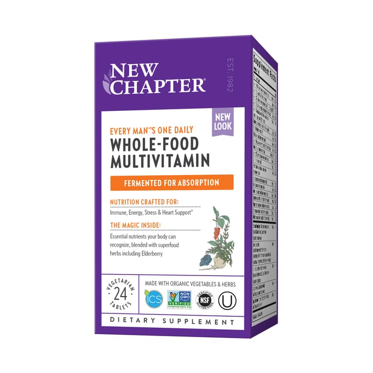 New Chapter Every Man'S One Daily Whole-Food Multivitamin, 24 Vegetarian