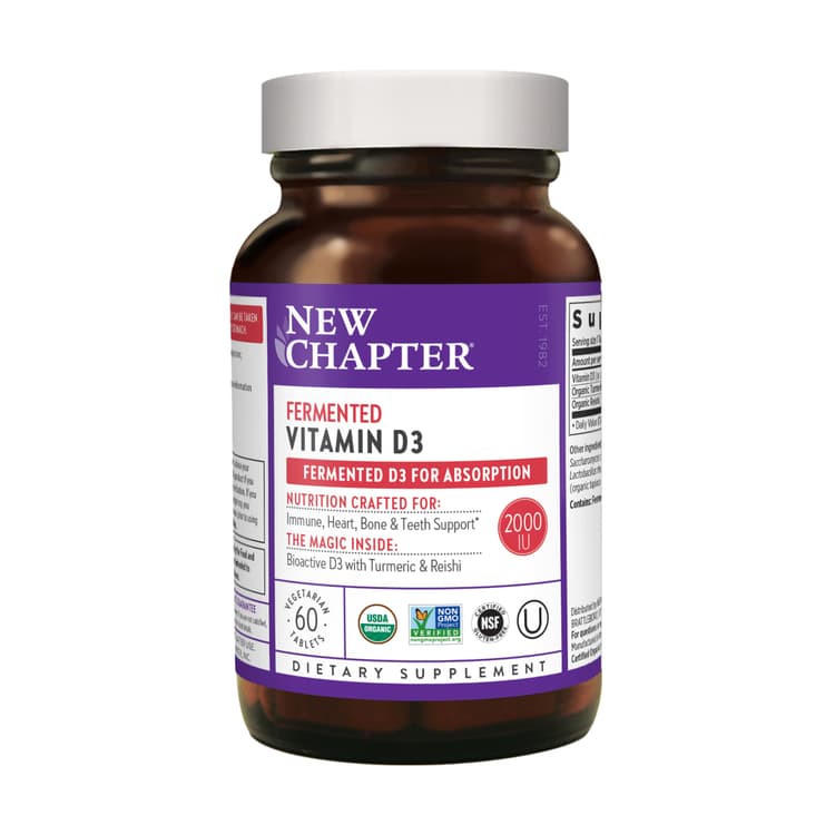 New Chapter Fermented Vitamin D3, 60 Vegetarian