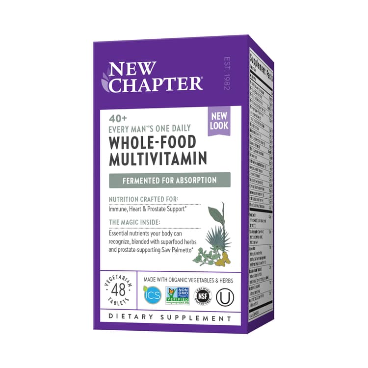 New Chapter 40+ Every Man'S One Daily Multivitamin, 48 Vegetarian
