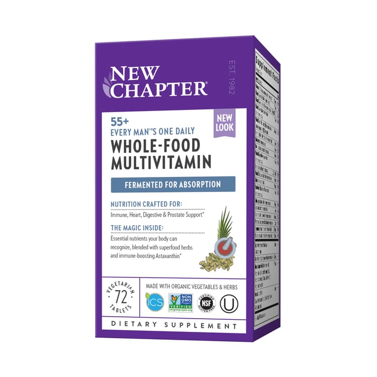 New Chapter 55+ Every Man'S One Daily Multivitamin, 72 Vegetarian