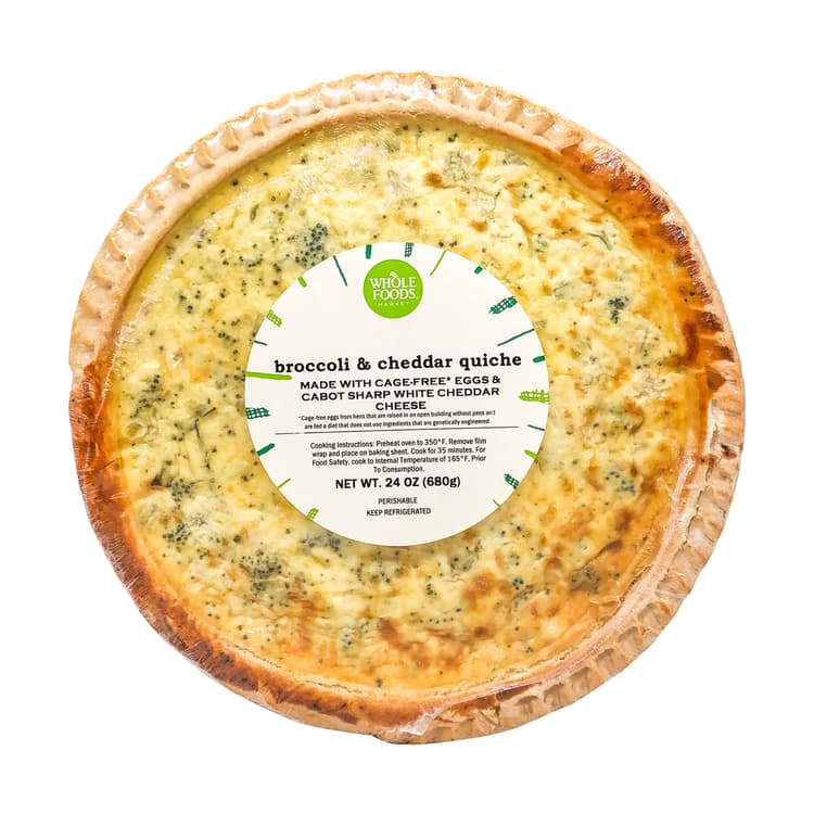 Broccoli Cheddar Quiche Large
