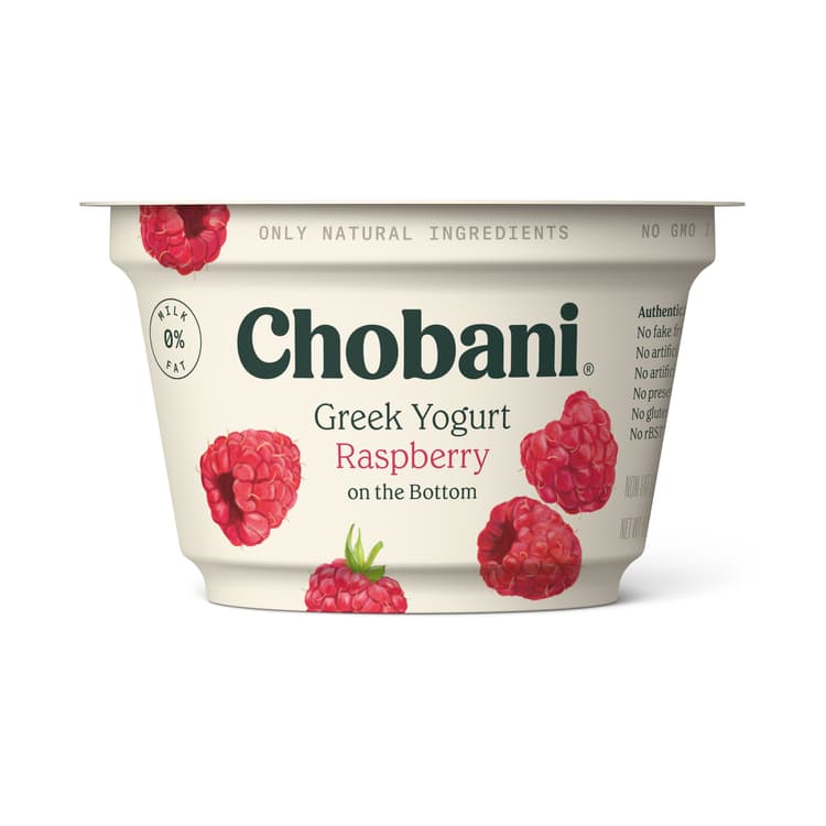 0% Greek Yogurt With Raspberry On The Bottom