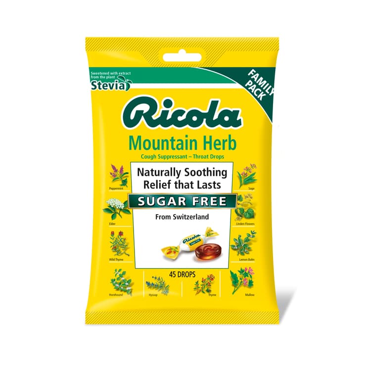 Ricola Cough Throat Drops Mountain Herb Sugar Free, 45 Drops