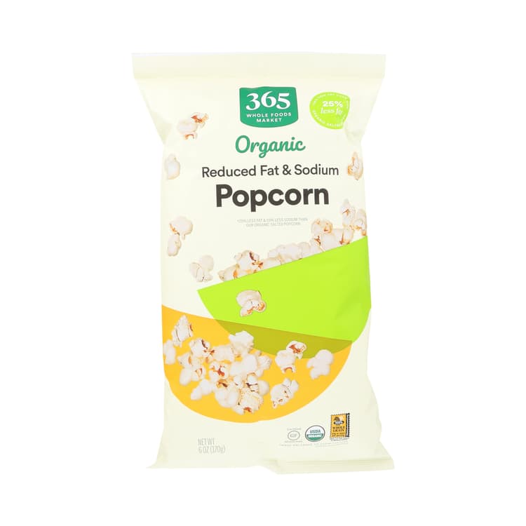 Organic Reduced Fat & Sodium Popcorn