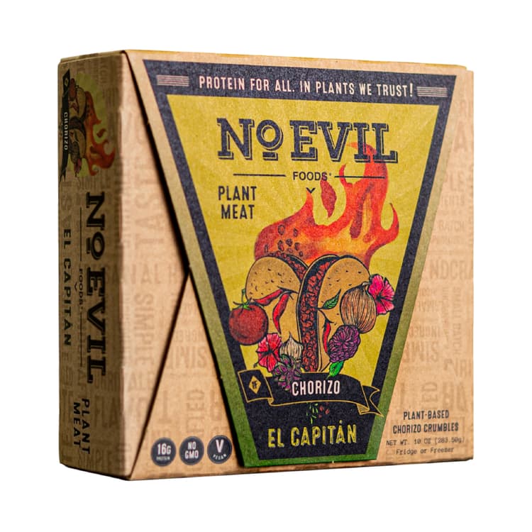 No Evil Foods Plant Meat Chorizo El Capitan