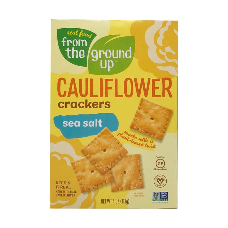 Sea Salt Cauliflower Crackers