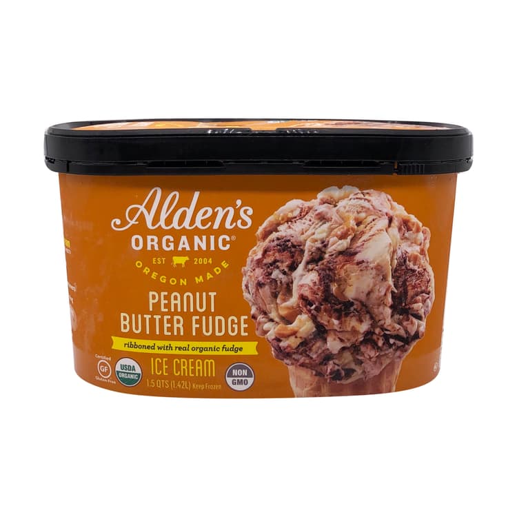Organic Peanut Butter Fudge Ice Cream