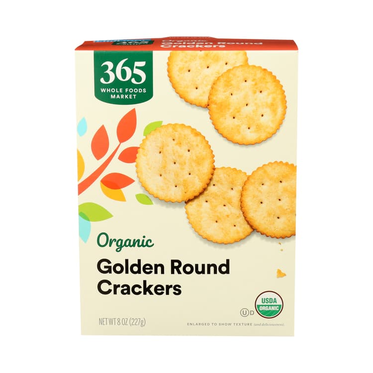 Organic Round Golden Crackers