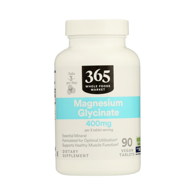 365 By Whole Foods Market Supplements - Minerals, Magnesium Glycinate, 90 Vegan