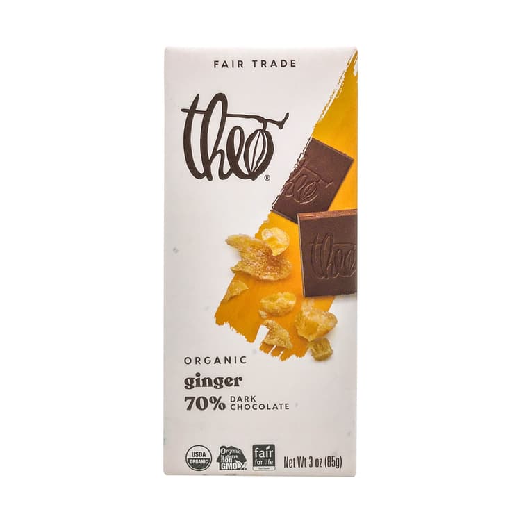 Organic Ginger 70% Dark Chocolate Bar