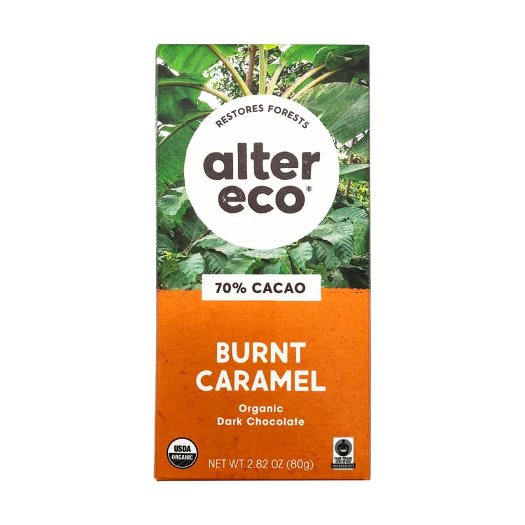 Burnt Caramel Deep Dark Salted Organic Chocolate