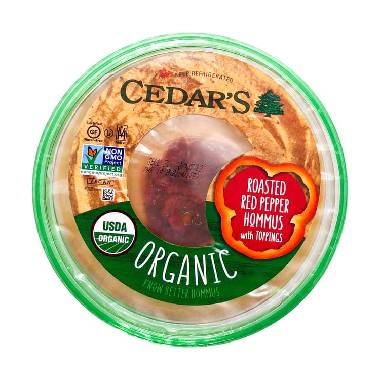 Organic Roasted Red Pepper Hommus