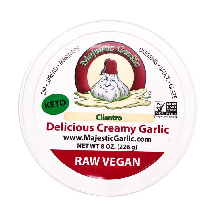 Majestic Garlic Raw Garlic Spread Cilantro