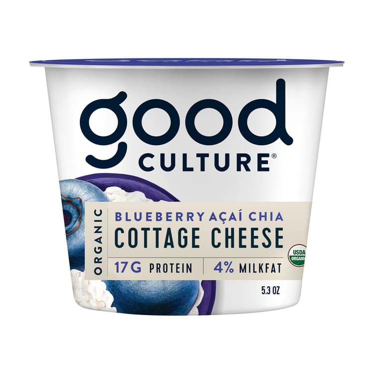 Organic Blueberry Acai Chia Cottage Cheese, 4% Milk Fat