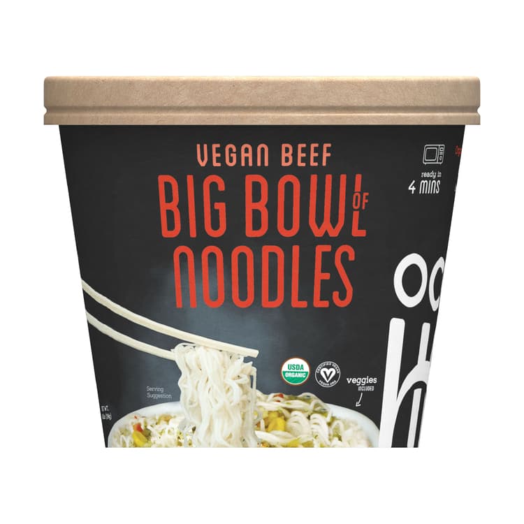 Organic And Plant-Based Vegan Big Noodle Bowl