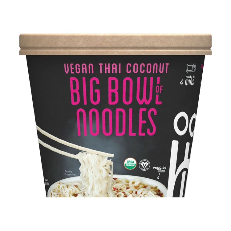 Organic And Plant-Based Thai Coconut Big Noodle Bowl