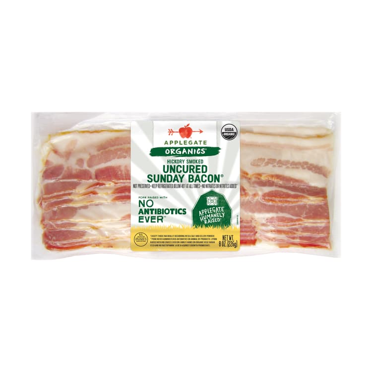 Organic Hickory Smoked Uncured Sunday Bacon