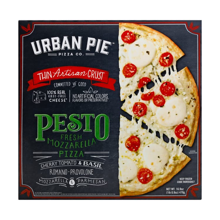 Pesto Fresh Mozzarella Thin Artisan Crust