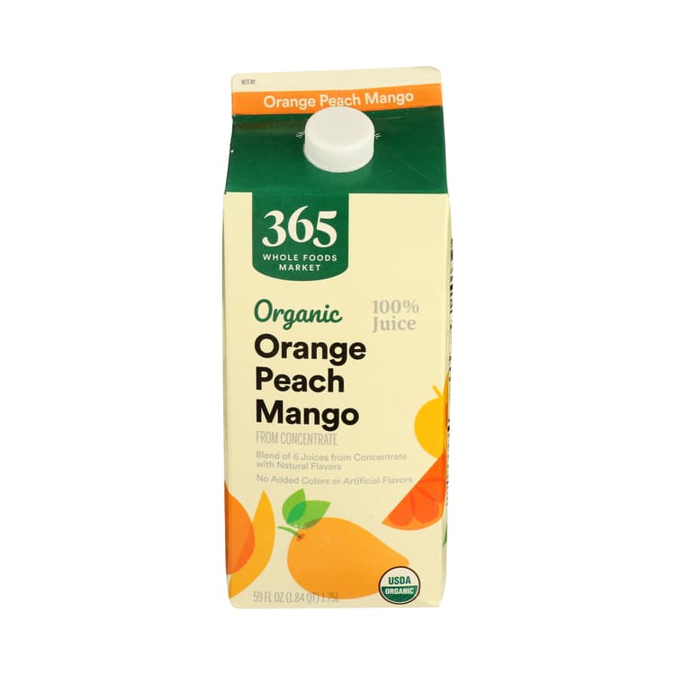 365 By Whole Foods Market Organic 100% Orange - Peach - Mango Juice (From Concentrate