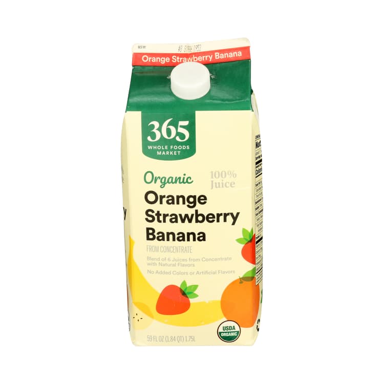 Organic 100% Orange - Strawberry - Banana Juice (From Concentrate