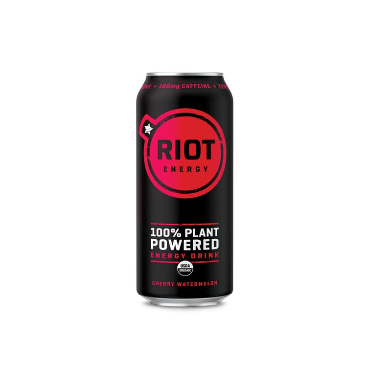 Riot Energy Cherry Watermelon Plant Powered Energy Drink