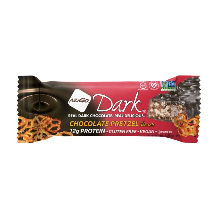 Nugo Dark Chocolate Pretzel With Sea Salt Protein Bar
