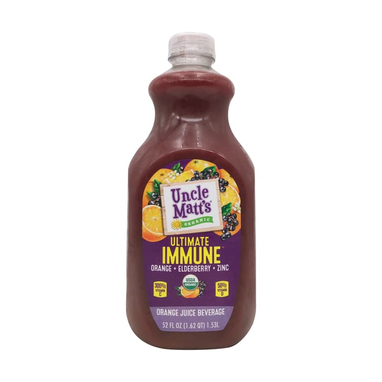 Organic Ultimate Immune Orange Elderberry Zinc Juice