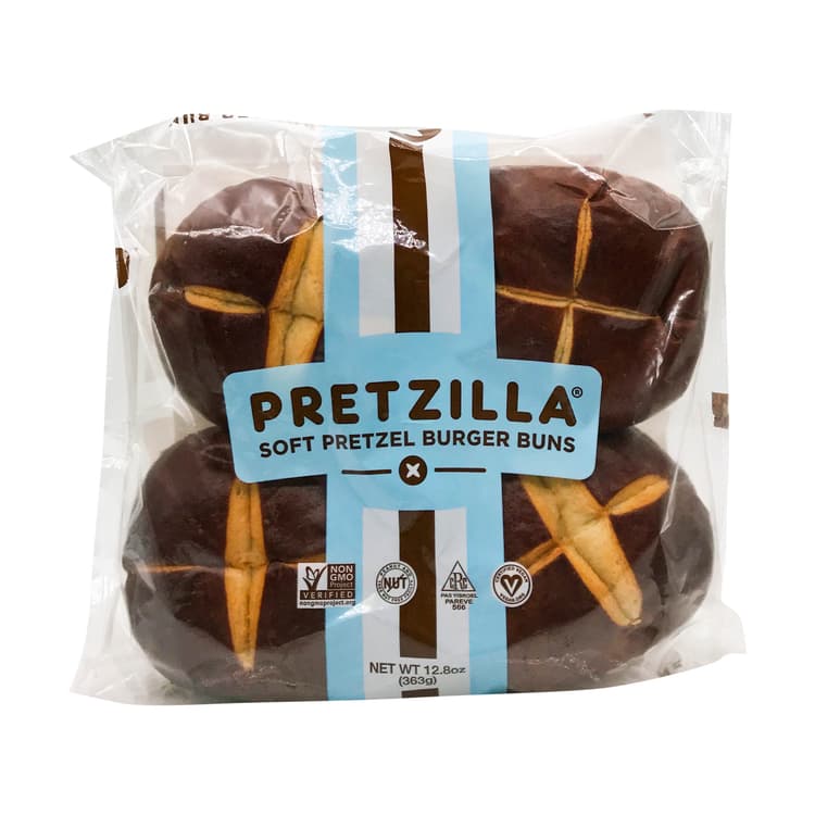 Soft Pretzel Burger Buns