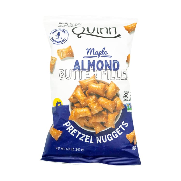 Creamy Almond Butter Filled Pretzel Nuggets