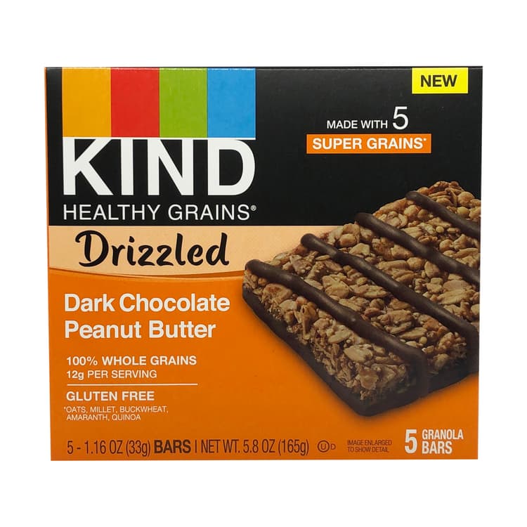 Kind Snacks Dark Chocolate Peanut Butter Drizzled Bars