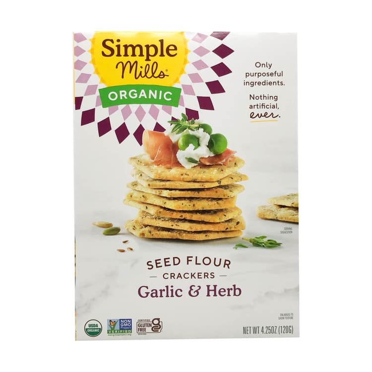Garlic And Herb Seed Crackers