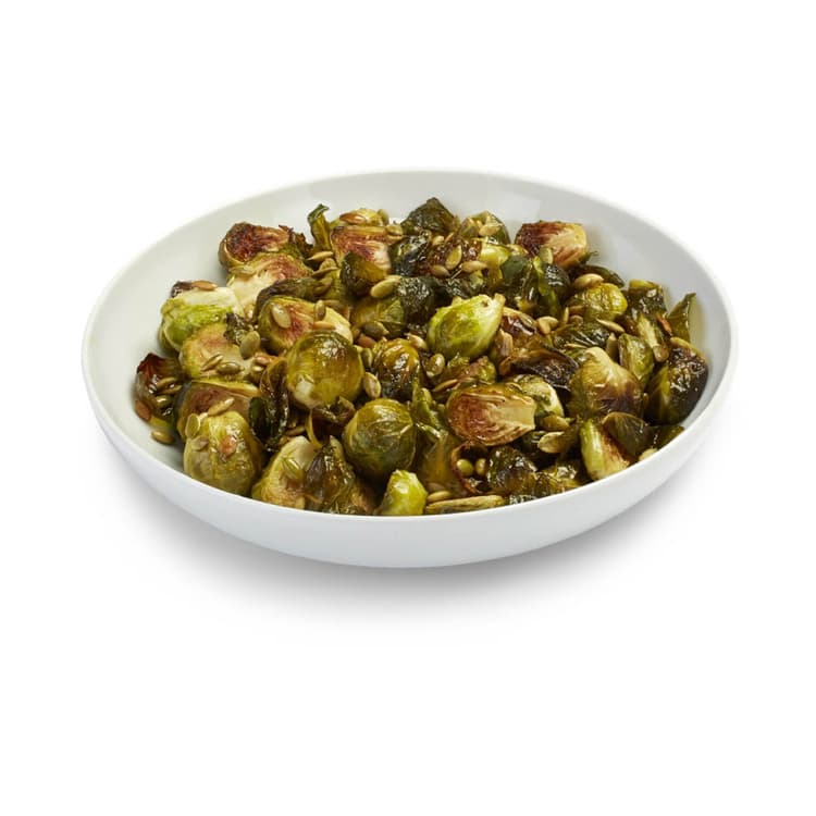Cider Roasted Brussels Sprouts With Pepitas