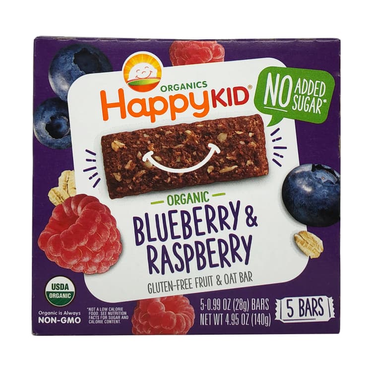Organic Blueberry & Raspberry Fruit & Oat Bar