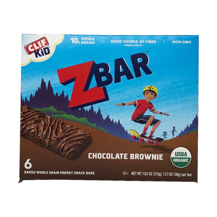 Clif Kid Zbar Organic Chocolate Brownie Snack Bars