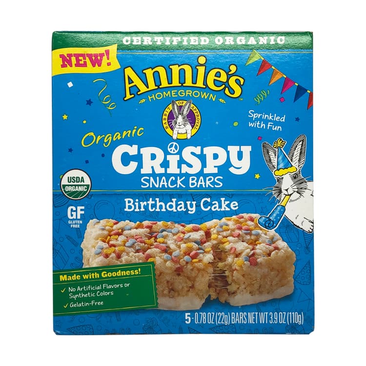 Organic Birthday Cake Crispy Snack Bars