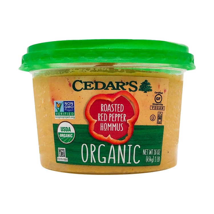 Organic Roasted Red Pepper Hummus