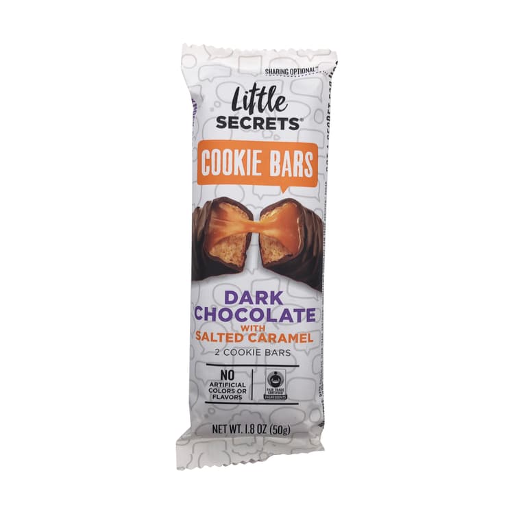 Dark Chocolate With Sea Salt Covered Cookie Bar