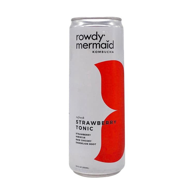 Rowdy Mermaid Kombucha Kombucha Strwbry Can Org