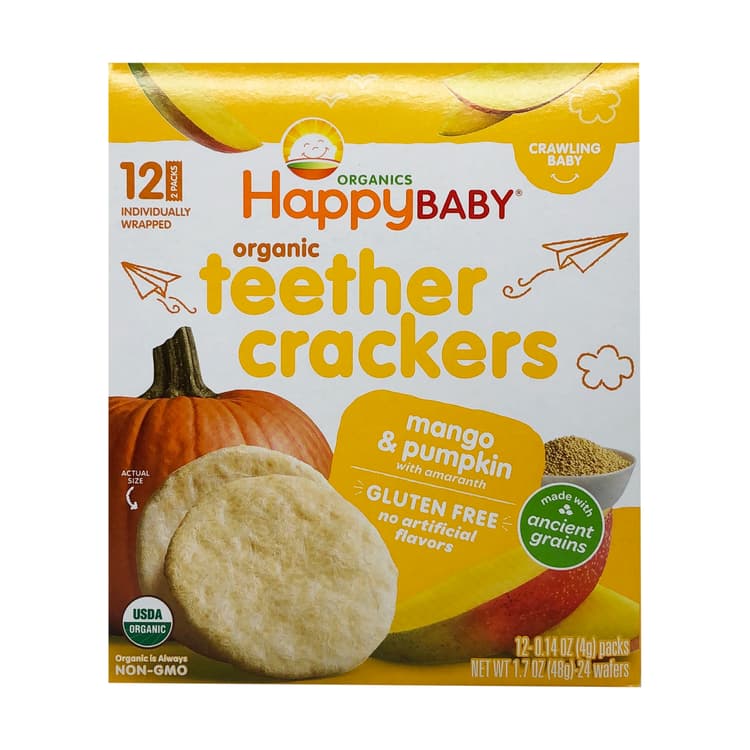 Mango, Papaya, & Pumpkin Teether Cracker