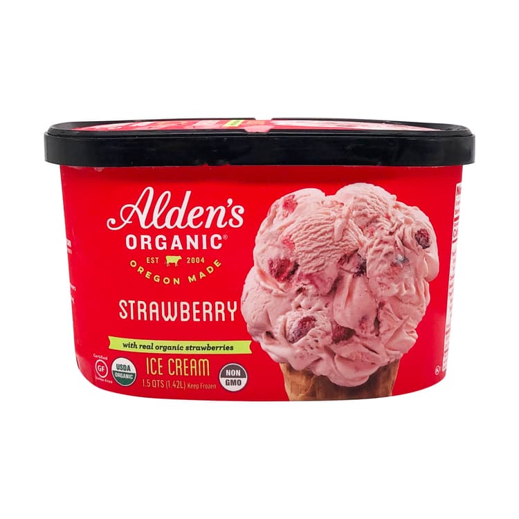 Organic Strawberry Ice Cream