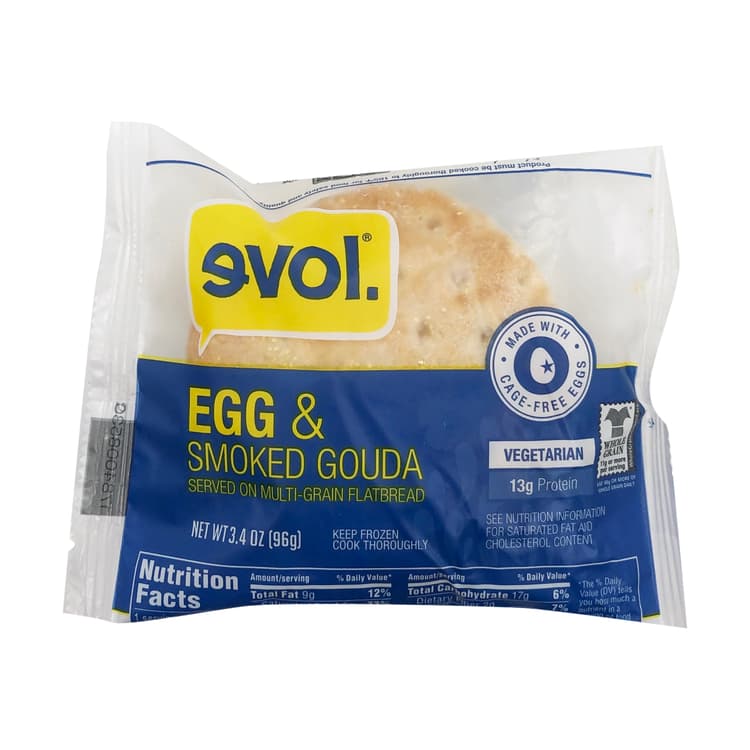 Egg & Smoked Gouda Served On Multi-Grain Flatbread